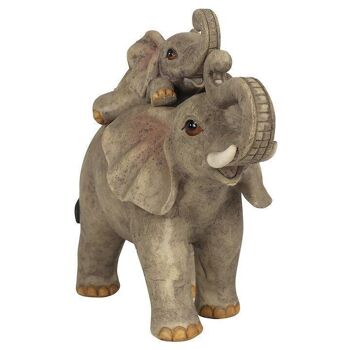 Ornement de mère et bébé éléphant aventure éléphant 2