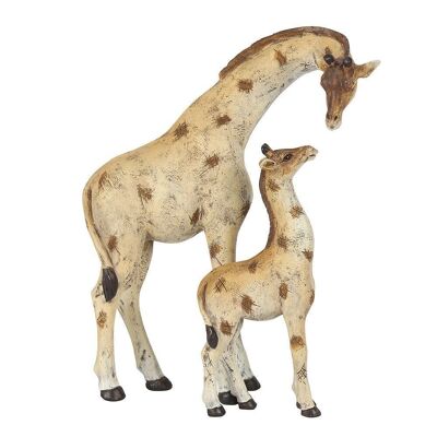Stehen Sie hohe Giraffen-Mutter und Baby-Verzierung