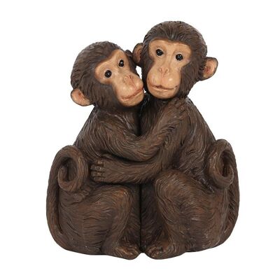 Adorno de pareja de monos