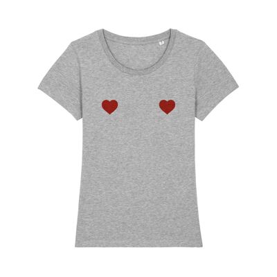 COEURBOOBS GREY HEATHER TSHIRT Frauen