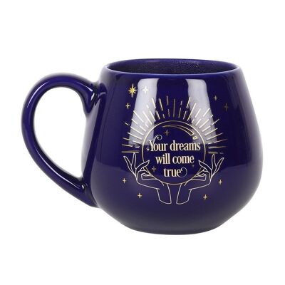 Mug bleu changeant de couleur Fortune Teller