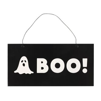 Cartello da appendere fantasma Boo