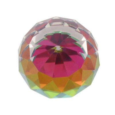 Cristal arcoíris facetado de 6 cm