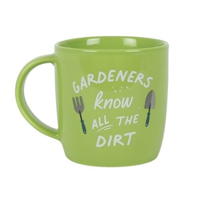 I giardinieri conoscono tutta la tazza in ceramica sporca