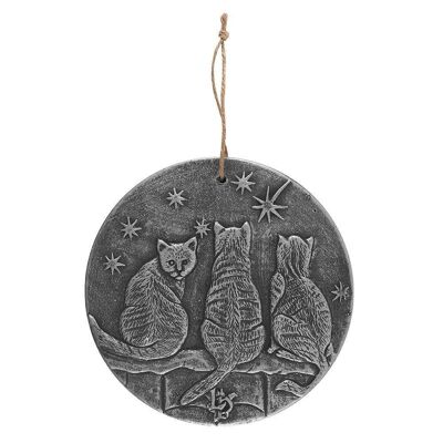 Silver Wish Upon A Star Terrakotta-Plakette von Lisa Parker