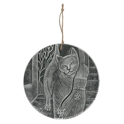 Un pennello in argento con targa in terracotta Magick di Lisa Parker