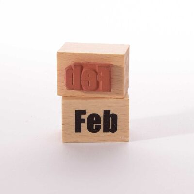 Motivstempel Titel: Monate - Feb