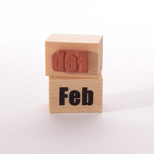 Motivstempel Titel: Monate - Feb