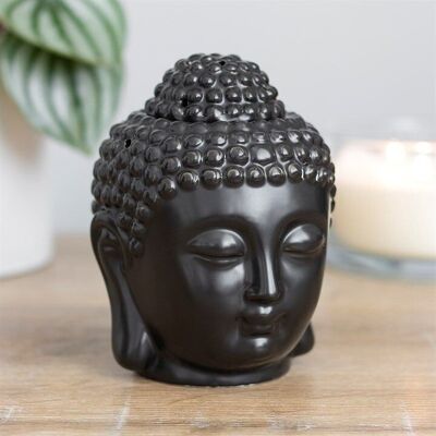 Schwarzer Buddha-Kopf-Ölbrenner