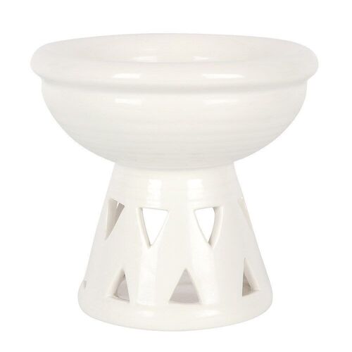 Off White Deep Bowl Oil Burner