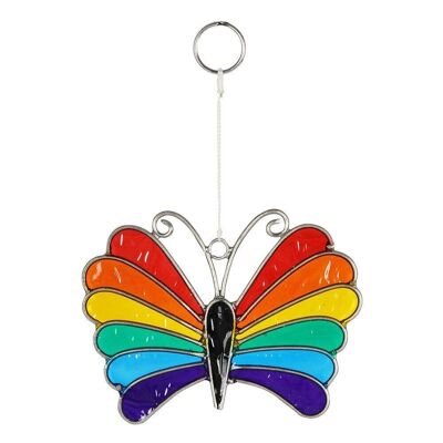 Atrapasol mariposa arcoíris