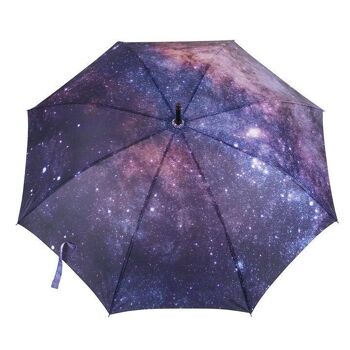 Parapluie ciel étoilé violet 2