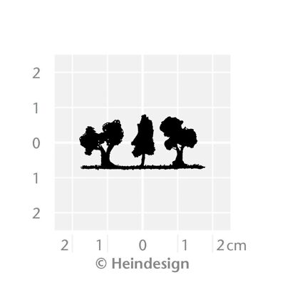 Titre du timbre motif : Arbres à l'horizon