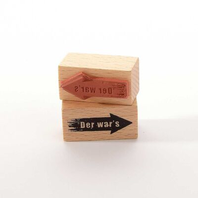 Motivstempel Titel: Der war’s