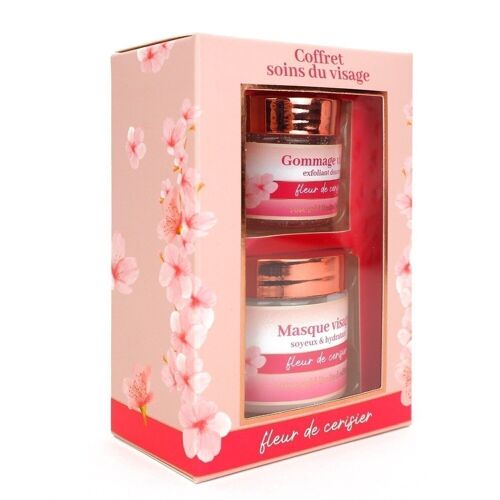 Coffret masque hydratant et gommage visage - Fleur de Cerisier - Rose Gold Edition