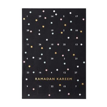 Calendrier papier Stars ‘Ramadan Kareem’ Kids Countdown to Eid Good Deeds 1