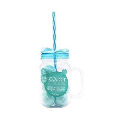 BATH BALL MUG - GREEN TEA SCENTS