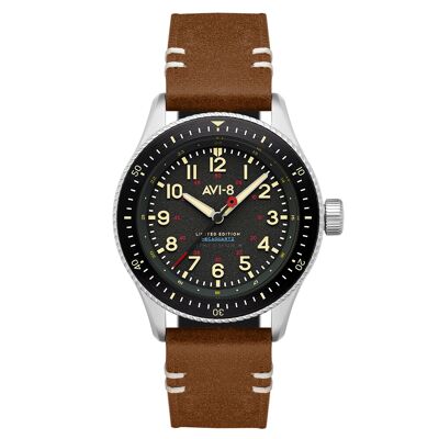 AV-4099-RBL-01 - Meca-quartz men's watch AVI-8 - Leather strap - 3 hands