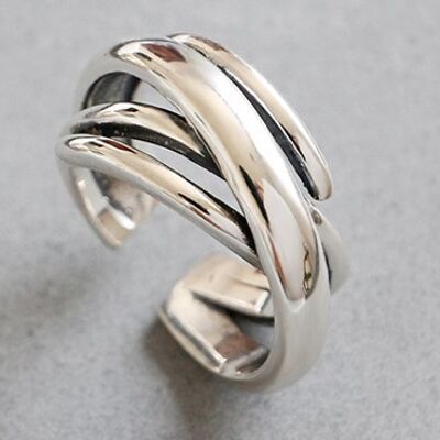 925 sterling zilveren ring | ring dames | zilver | one size