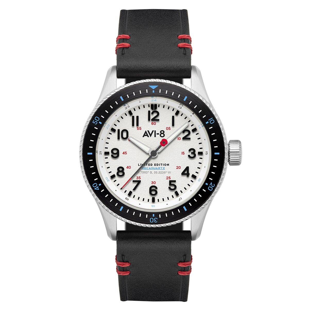 AV-4099-RBL-02 - Orologio da uomo Meca-quartz AVI-8 - Cinturino in pelle - 3 lancette