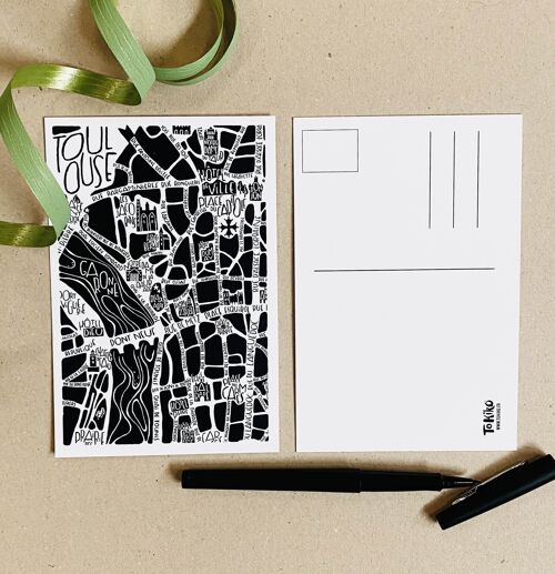 Carte Postale - TOULOUSE - Plan de ville