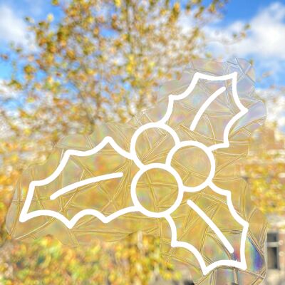 Mistletoe Suncatcher Sticker // Christmas | Rainbow Maker Decal