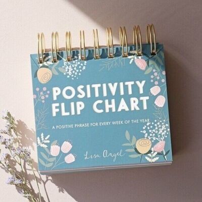 Rotafolio de escritorio floral de positividad semanal