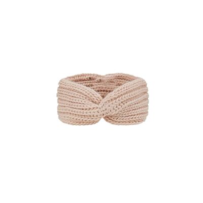 Knitted headband for women with stylish knots
