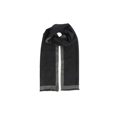 Gray winter scarf for men