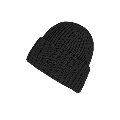 Schwarze Winter Mütze für Damen
