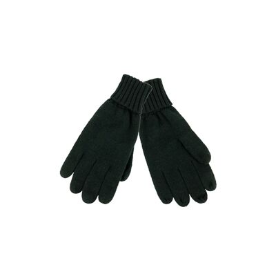 Cálidos guantes de invierno para hombre - talla única - negro