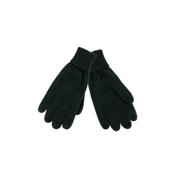 Gants d'hiver chauds pour hommes - taille unique - noir