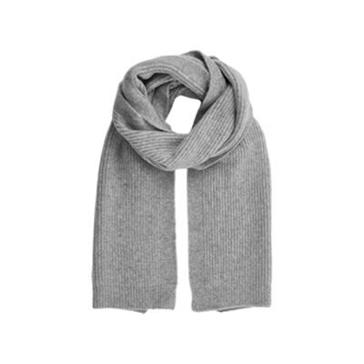 Warm gray scarf for women - 30x180cm