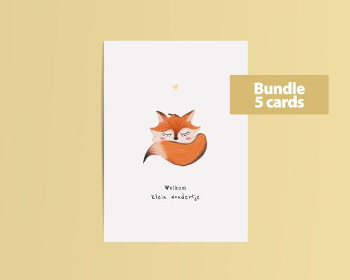 Cards bundle (5 cards)