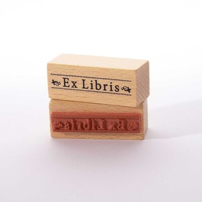 Motif stamp title: Ex Libris with dotted line