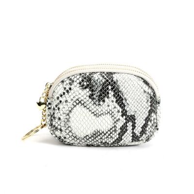 Small Ladies Purse | snake print | 12x4x8.5cm | cowhide leather