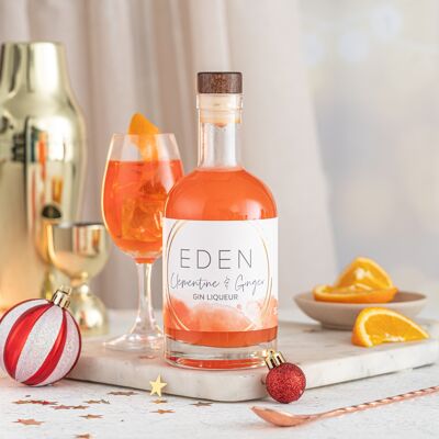 Limited Edition Clementine & Ginger Gin Likör mit Silver Sparkle