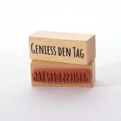 Motivstempel Titel: Geniess den Tag