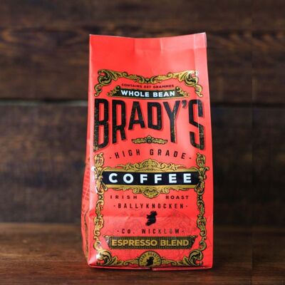 Ganze Bohnenkaffee, Brady's Espresso Blend, 227g