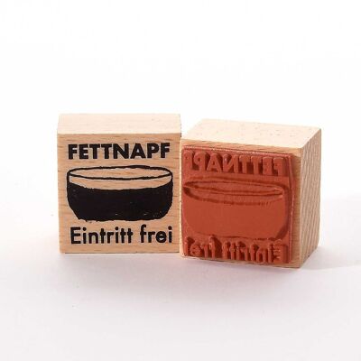 Título del sello con motivo: Fettnapf