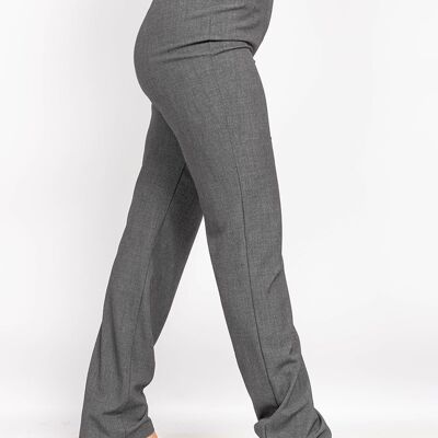 Gray high waisted suit trousers
