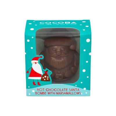 Heiße Schokoladenbombe des Weihnachtsmanns
