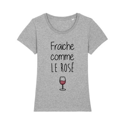 CAMISETA GRIS HEATHER FRESH COMO LA ROSA mujer