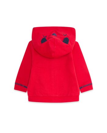 Sweat à capuche molleton rouge et bleu pour garçon de la collection club de pêche - 11339707 2