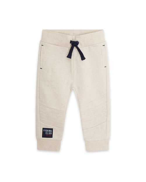 Pantalón felpa de niño color blanco de la colección fishing club - 11339698