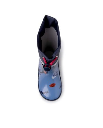 Bottes en caoutchouc bleues et rouges pour garçon de la collection club de pêche - 11339690 4