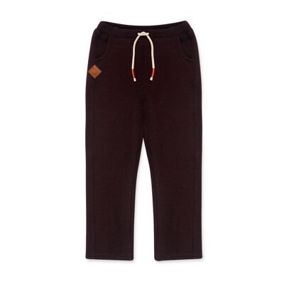 Pantalón plana de niño color marrón y beige de la colección natural grown - 11339602