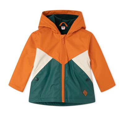 Orange-grüner Trenchcoat für Jungen aus der Natural-Grown-Kollektion - 11339587