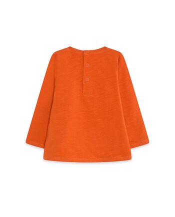 T-shirt en maille orange et vert pour fille de la collection natural grow - 11339632 2
