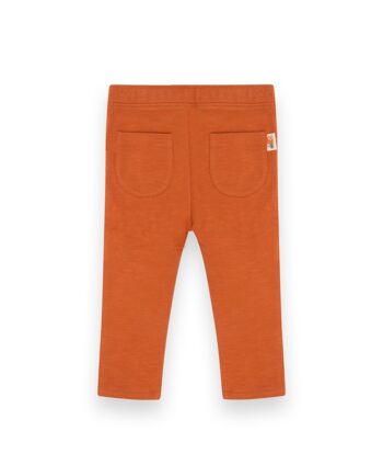 Legging peluche orange pour fille de la collection natural grow - 11339625 2